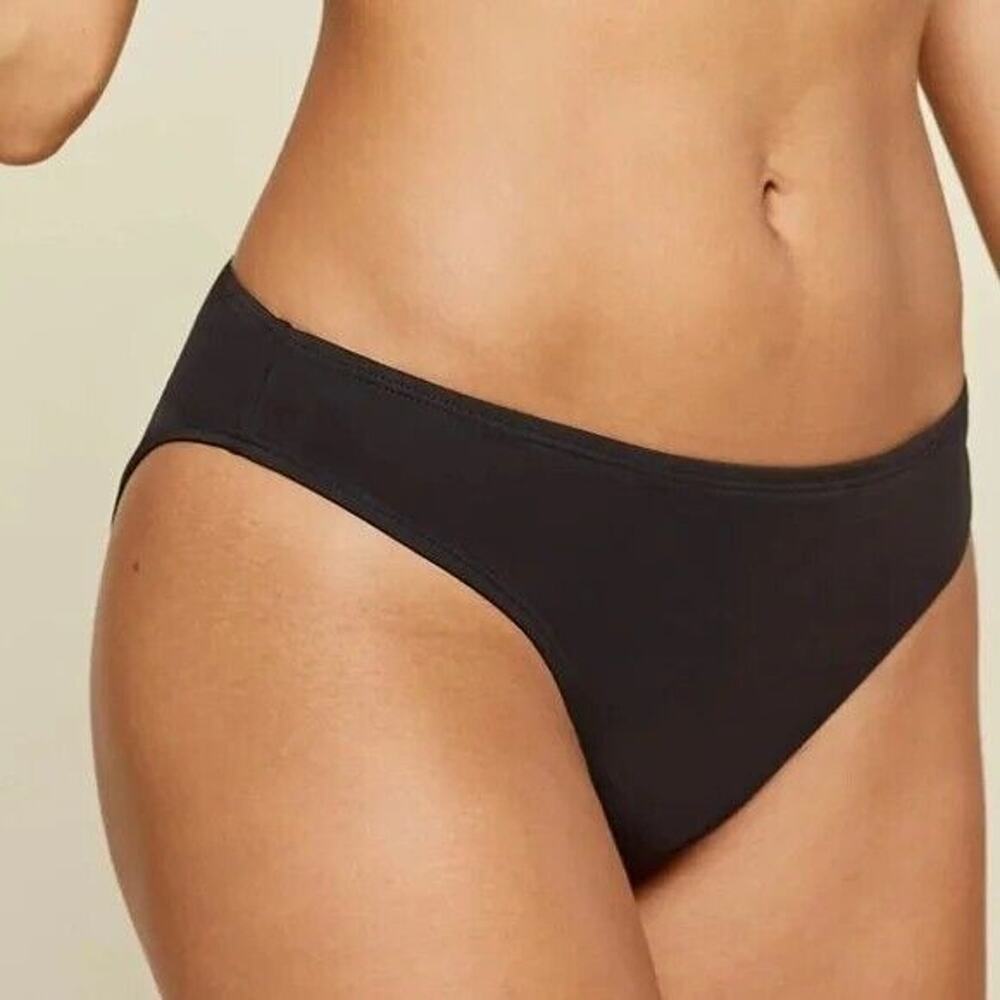 NWT Andie Swim The Bikini Bottom Medium Coverage Leg Cut Low Rise XS Black #3748 - Picture 1 of 15